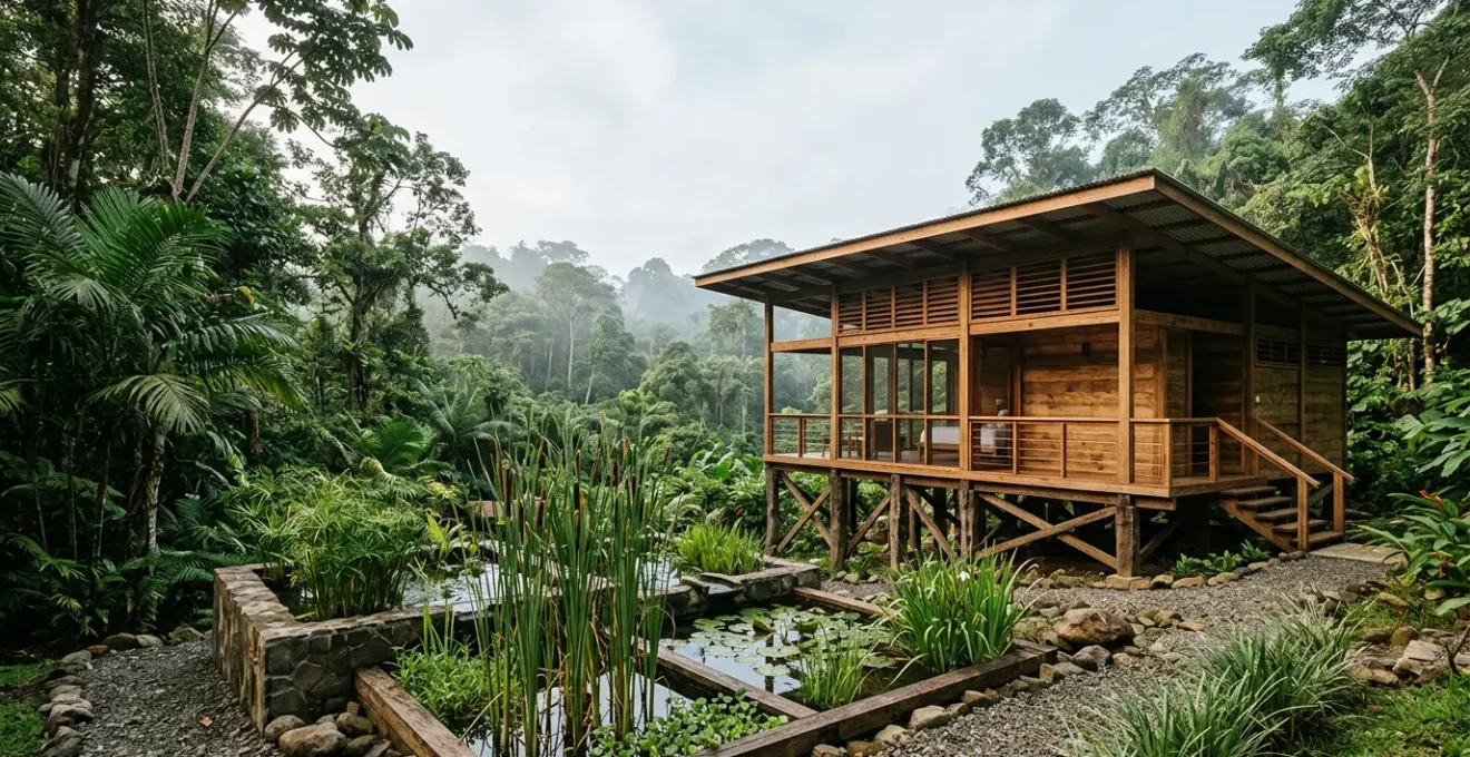 Vérification de l'authenticité d'un écolodge dans un environnement naturel préservé